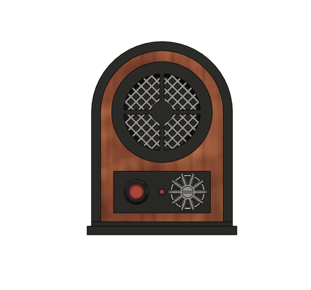 Retro Battery Powered Bluetooth Speaker