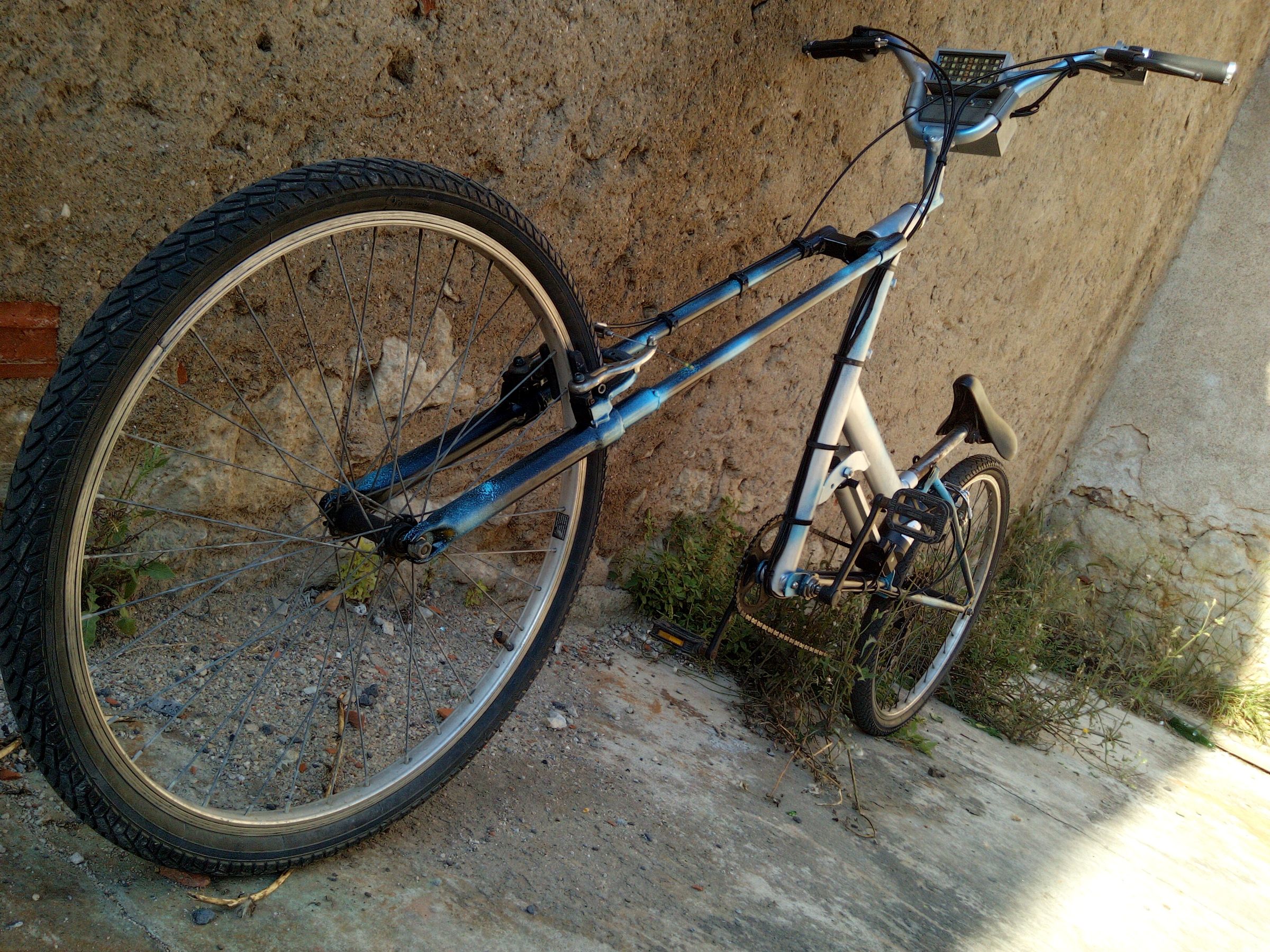 Transforming Bicycle! Tall Bike to Chopper Bike