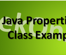 Properties Class in Java