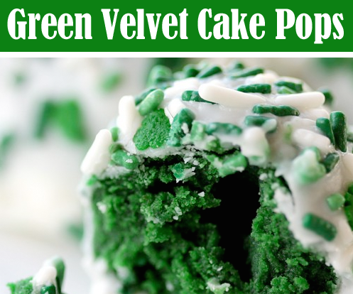 Green Velvet Cake Pops - Perfect for the St. Patrick's Day Season
