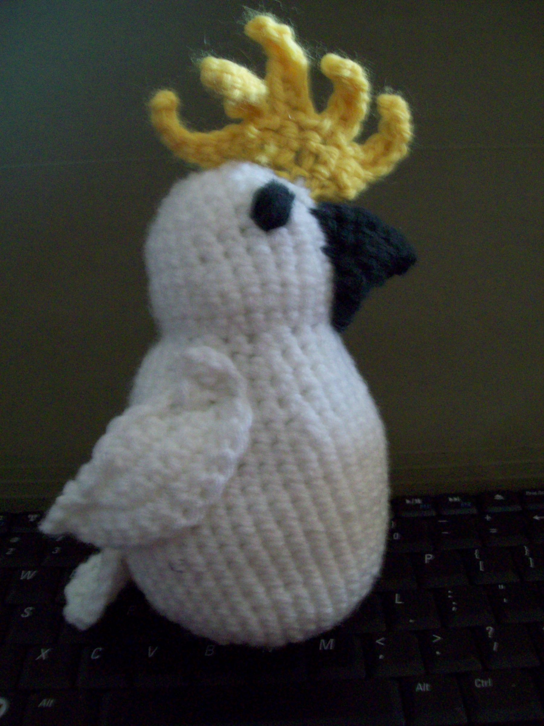 Single Crochet Cockatoo