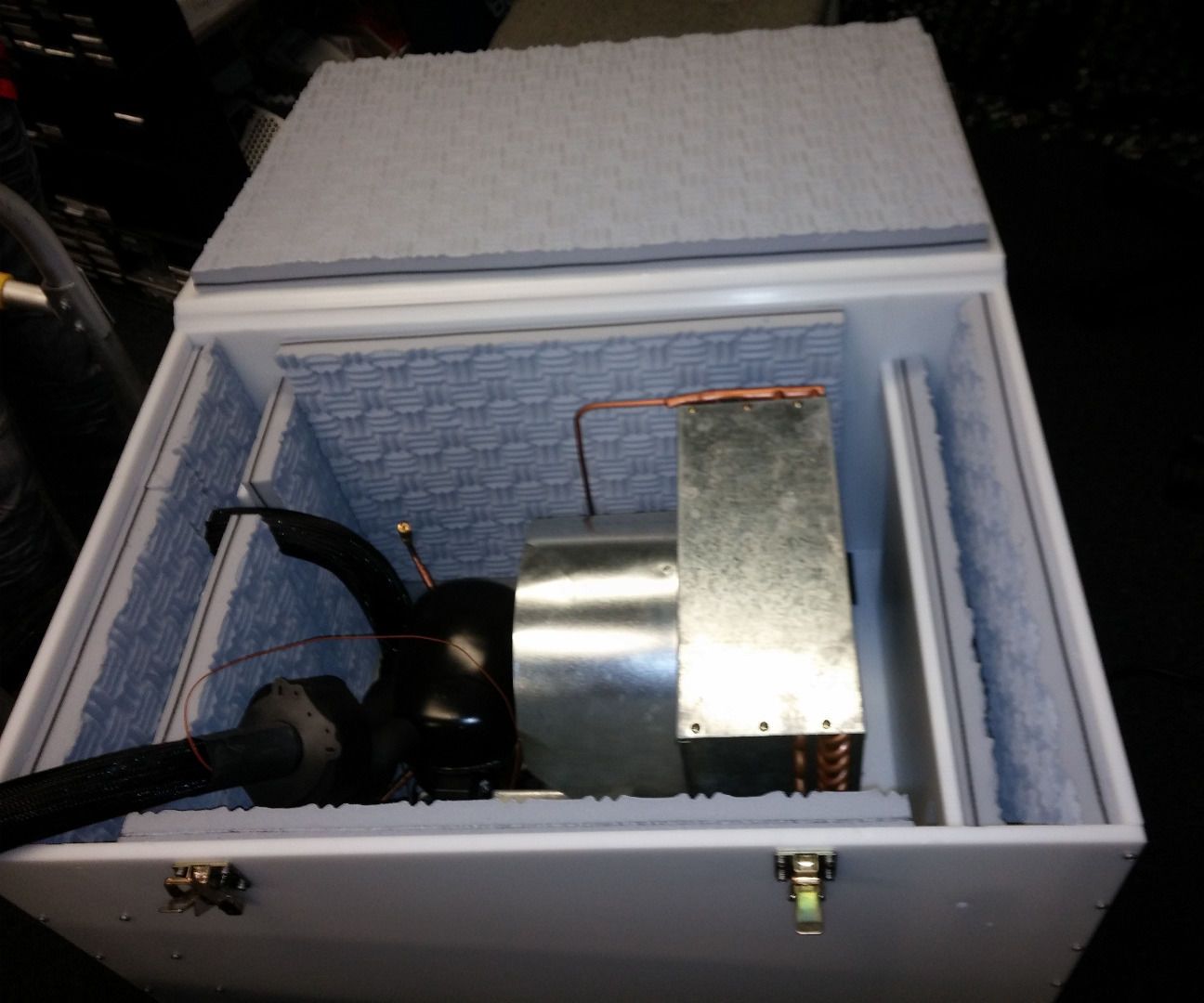 Sound Deadening Box With Living Hinges