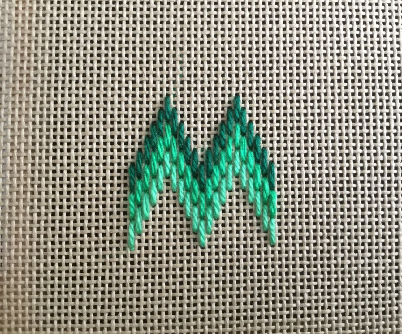 Flame stitch bargello 