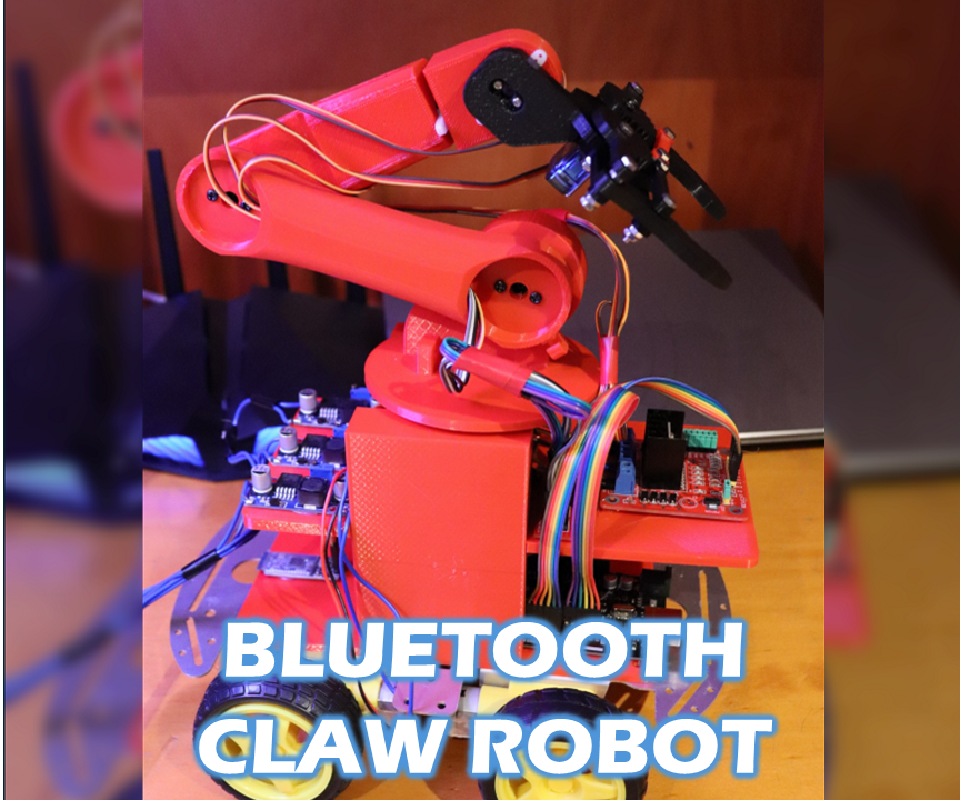 Bluetooth Controlled Claw Robot