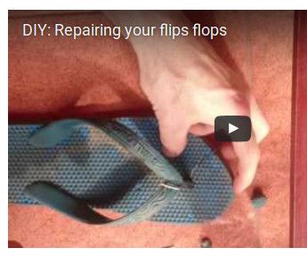 How to Repair Your Broken Flip Flops