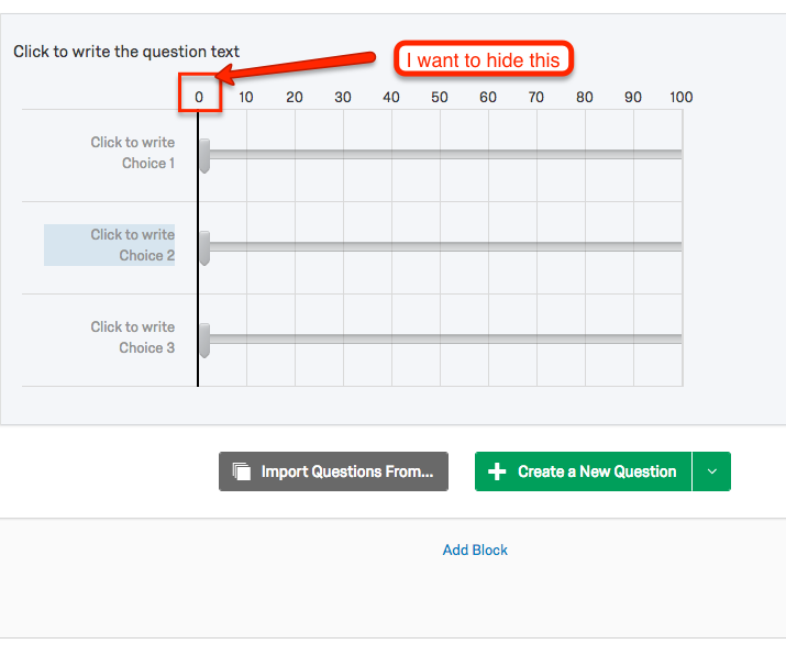Hiding the Min Value on a Slider in Qualtrics