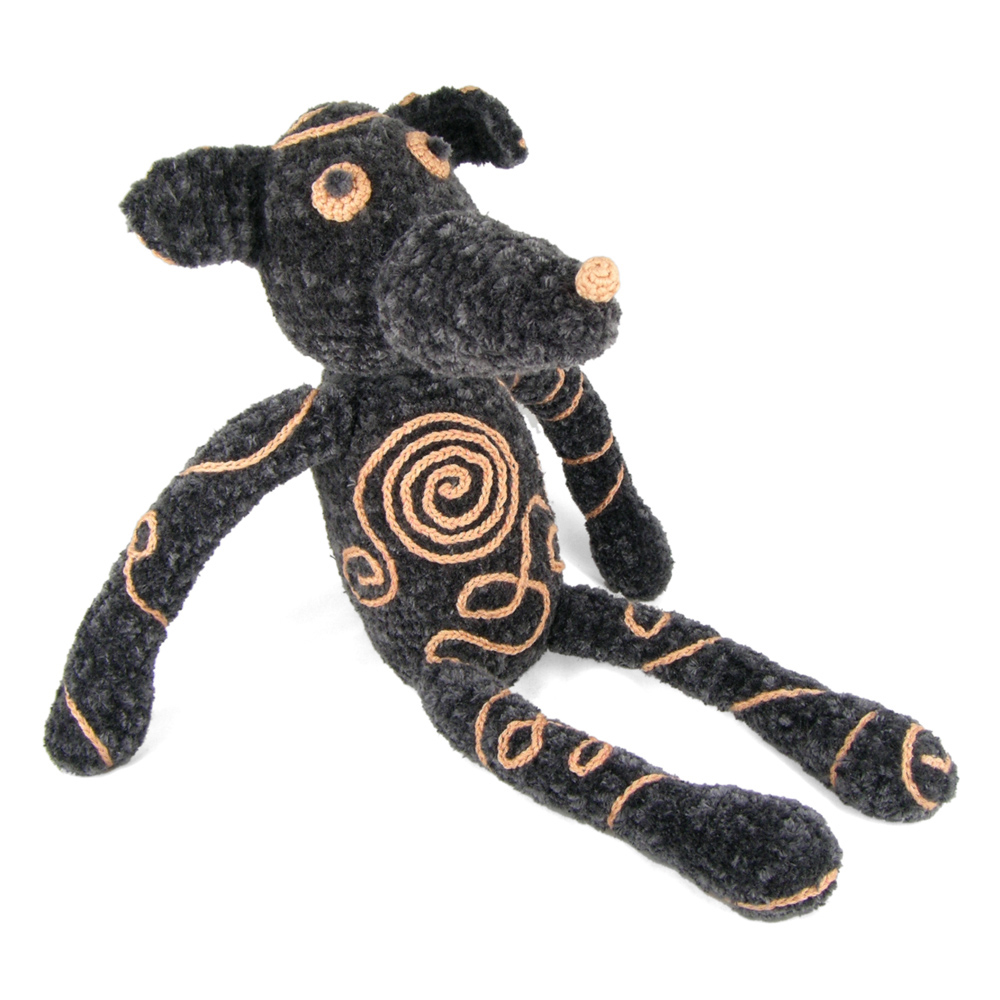 Gary - Scribbled Crocheted Dog Softie
