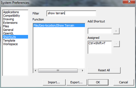 Add "Show Terrain" Shortcut