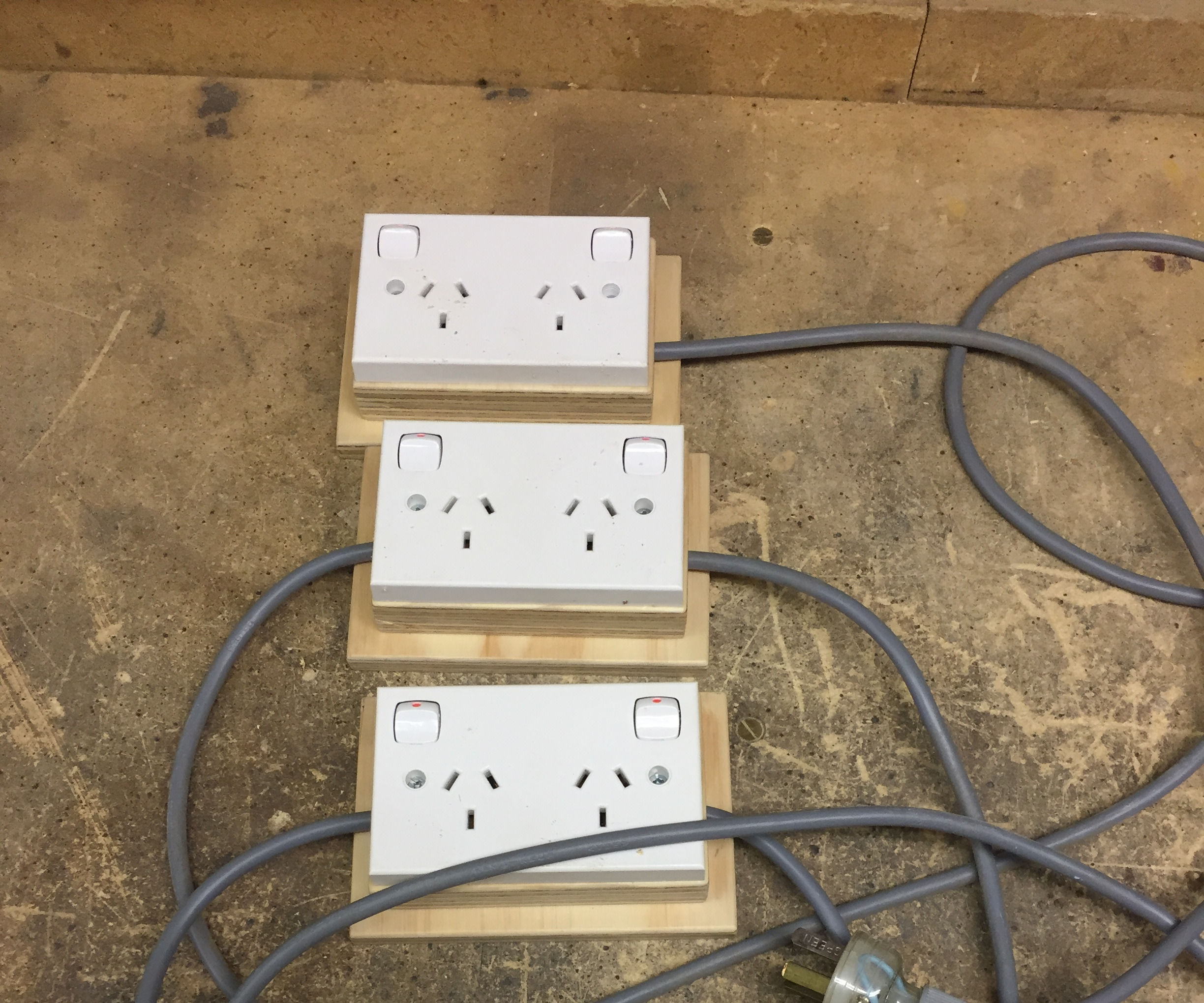 Handy Spaced Powerboard for Work Space