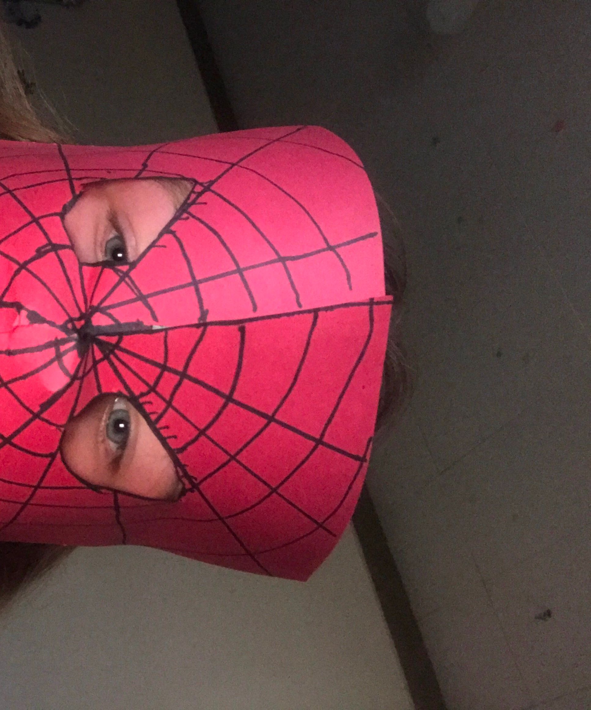 Construction Paper Spider-Man Mask