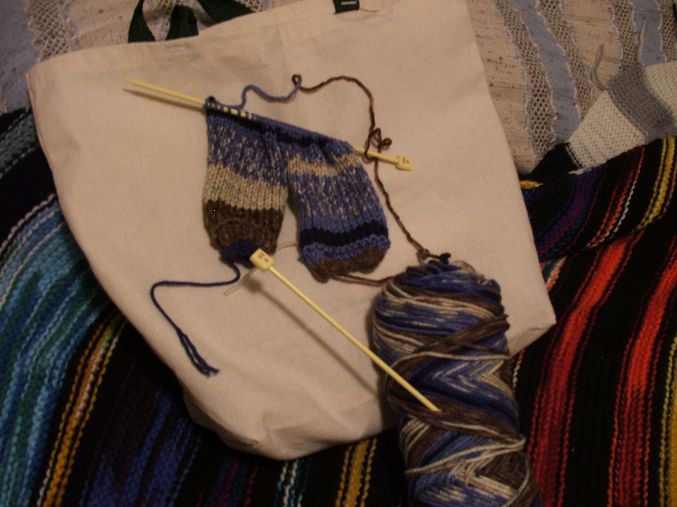 Knitting a Toy Bear From Patons Pattern Book 743