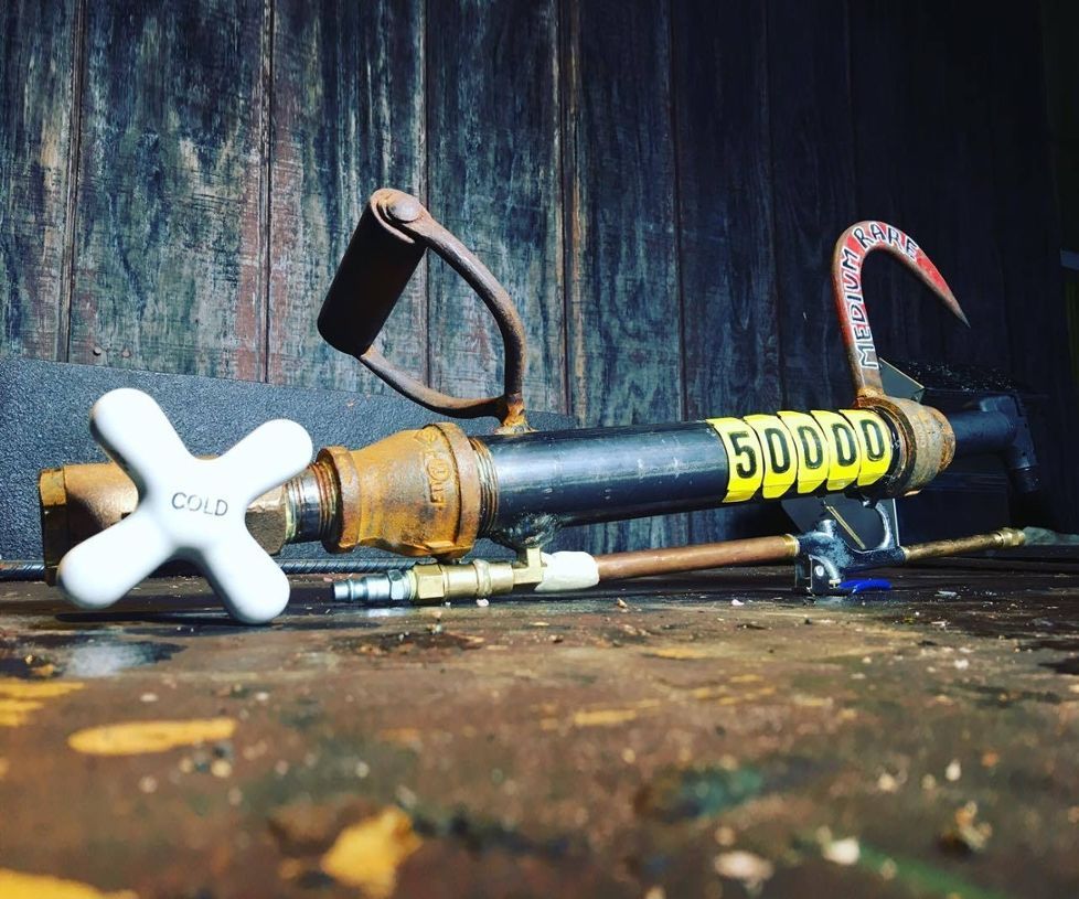 Flamethrower Made With Hardware Store Parts