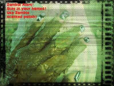 DIY Zombie Scented Glow in the Dark Fingernails