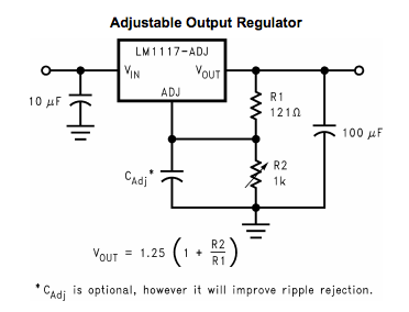 Adjustable Linear Regulator Circuit