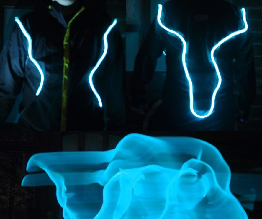 Detachable EL wire running jacket