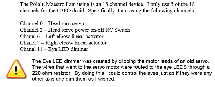 Control - Pololu Maestro Servo Controller