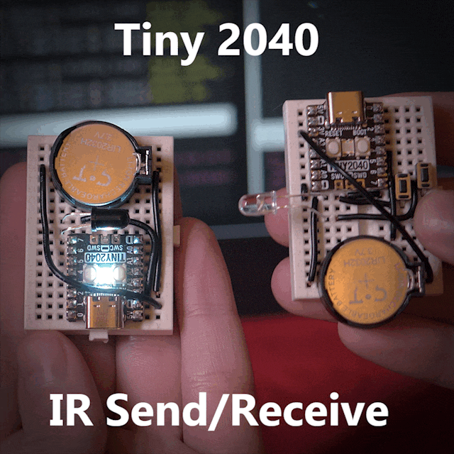 Introducing the Tiny 2040 Microcontroller | IR Communicator