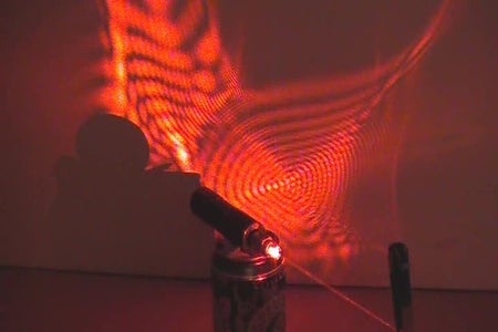 Moire LASER Effect With a Handmade Laser