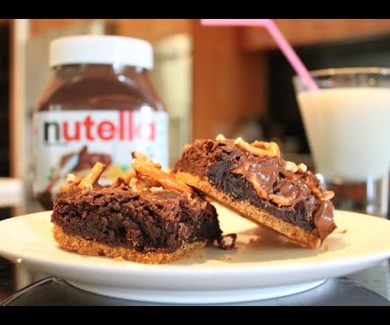 Pretzel Nutella Brownies
