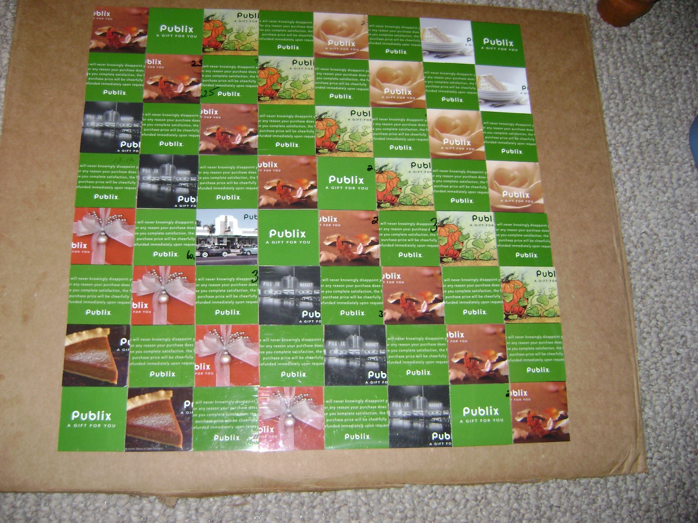 Gift Card Checkerboard