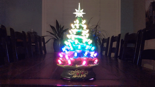 Addressable LED Ceramic Christmas Tree - No Coding or Soldering Required!