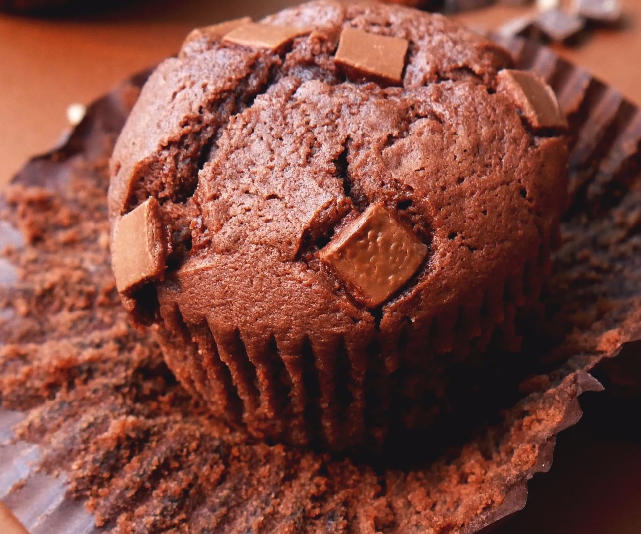 Nutella Chocolate Chip Muffins With a Nutella Truffle Centre