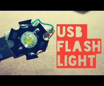 How to Make Super Bright Flash Light With LED  USB