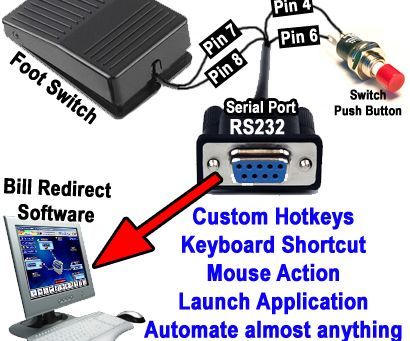 How to Create a Hotkey Keyboard Shortcut Activated by a Switch Directly Connected to RS232 Serial Port