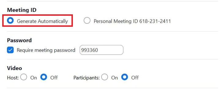 Use a Random ID