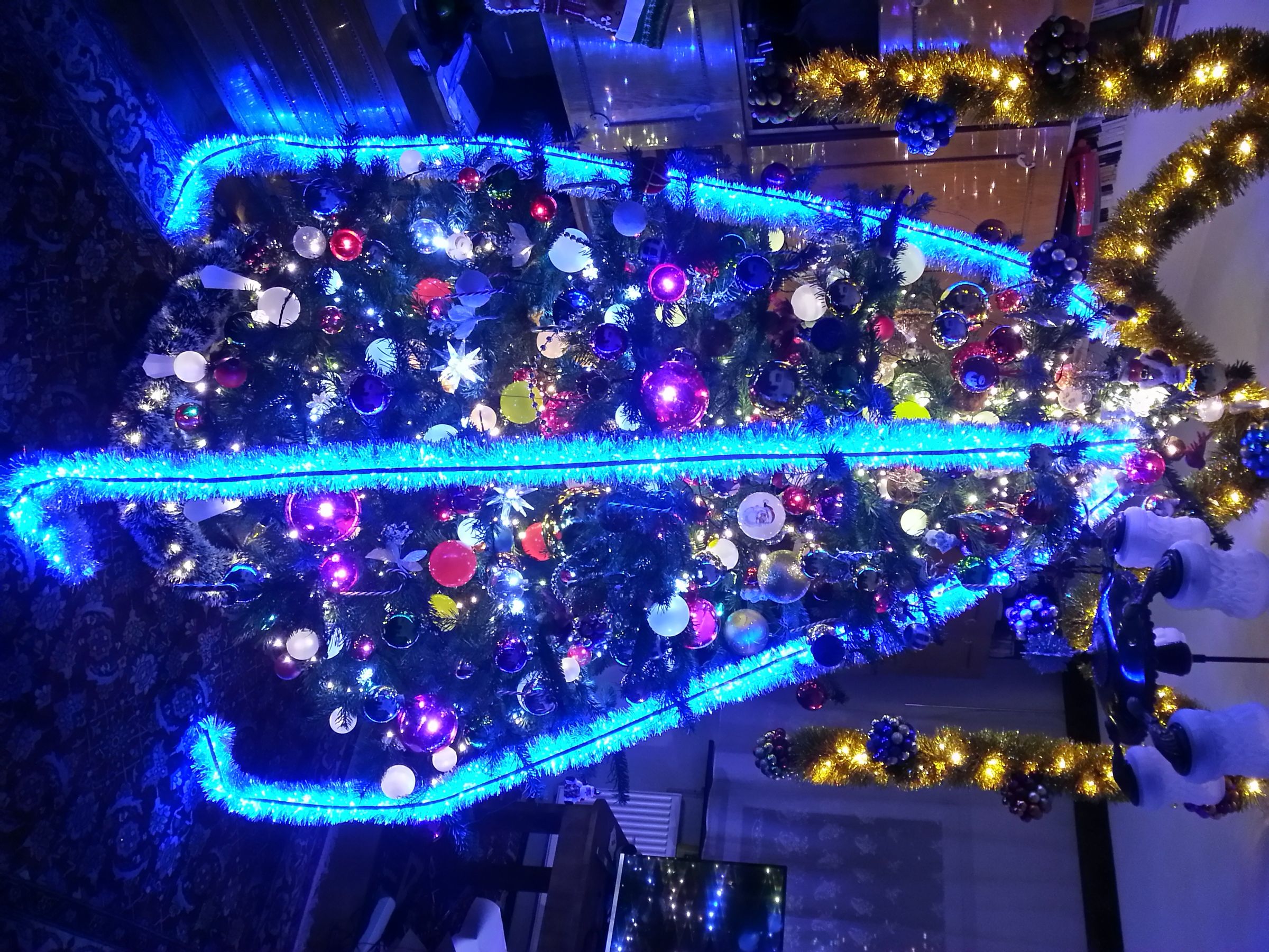 Super Bright Tinsel Led Lights Garland Decoration 3 Steps (with