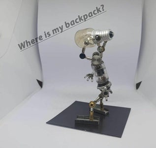 Let's Hang the Backpack on His Shoulders