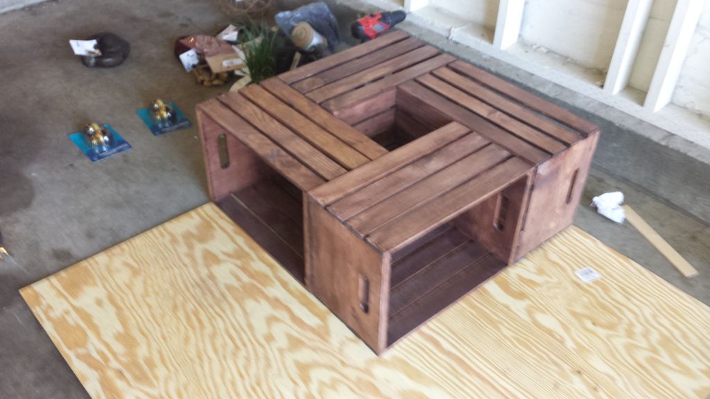 Rectangular Rustic Coffee Table Diy Diy Wooden Crate Coffee Table Rectangle