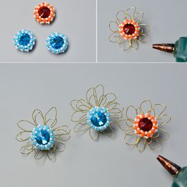120 Pezzi Di Caps Forate A Forma Di Fiore In Ottone Per Creare Gioielli Fai Da Te - Mix Di 12 Stili, Ideali Per Bracciali E Orecchini - 5