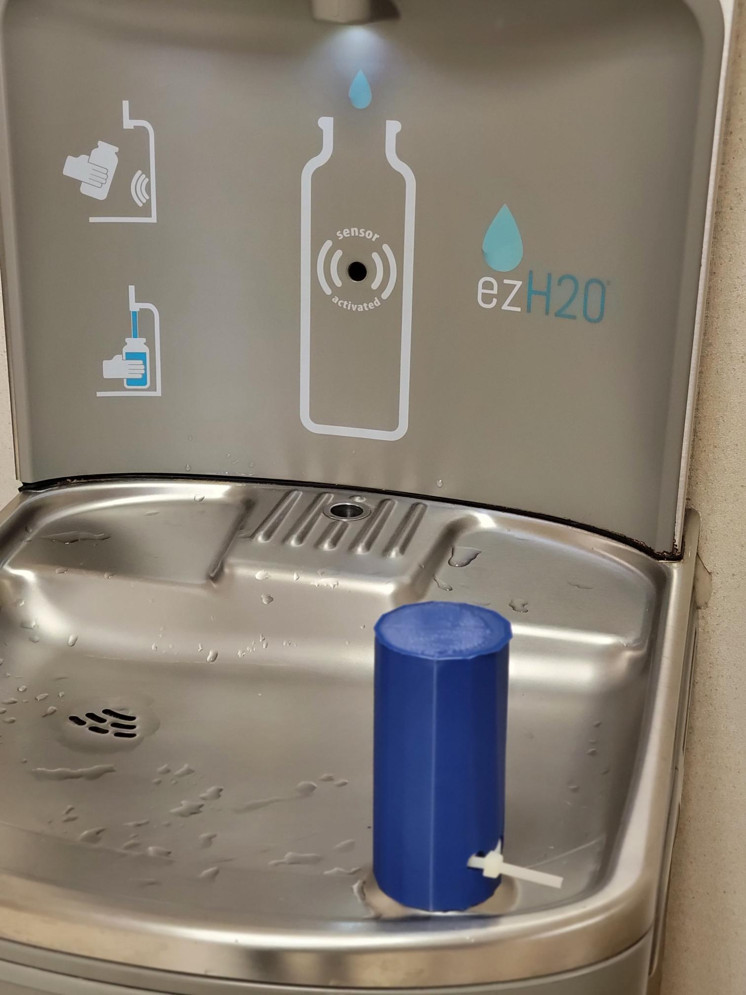 Simple 3d Printed Covid Safe Water Fountain Cover for School. 9 Steps