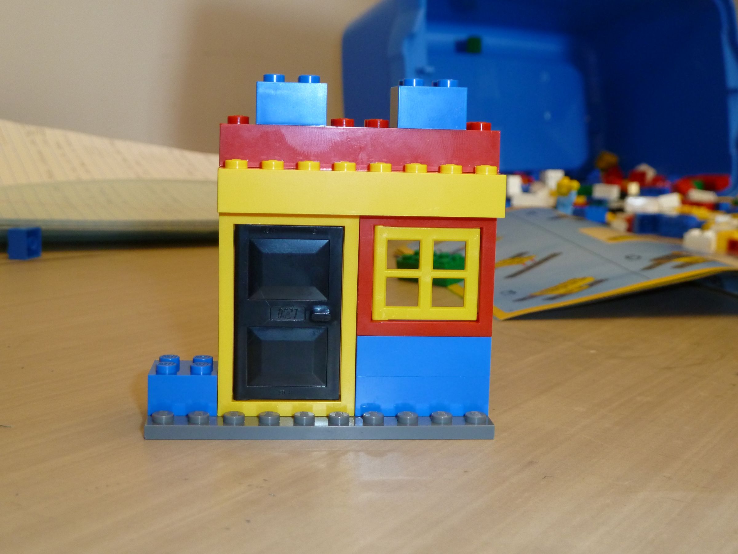 How to build a nice designed Front door with a window at the side.
