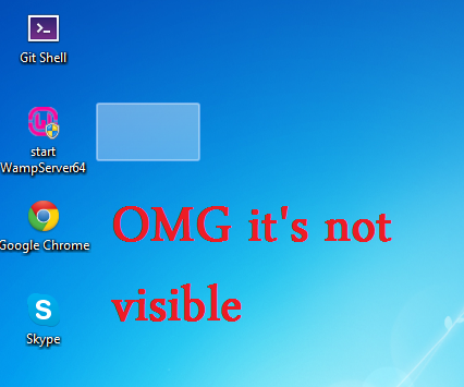 Create a Folder Without Name and Without Icon