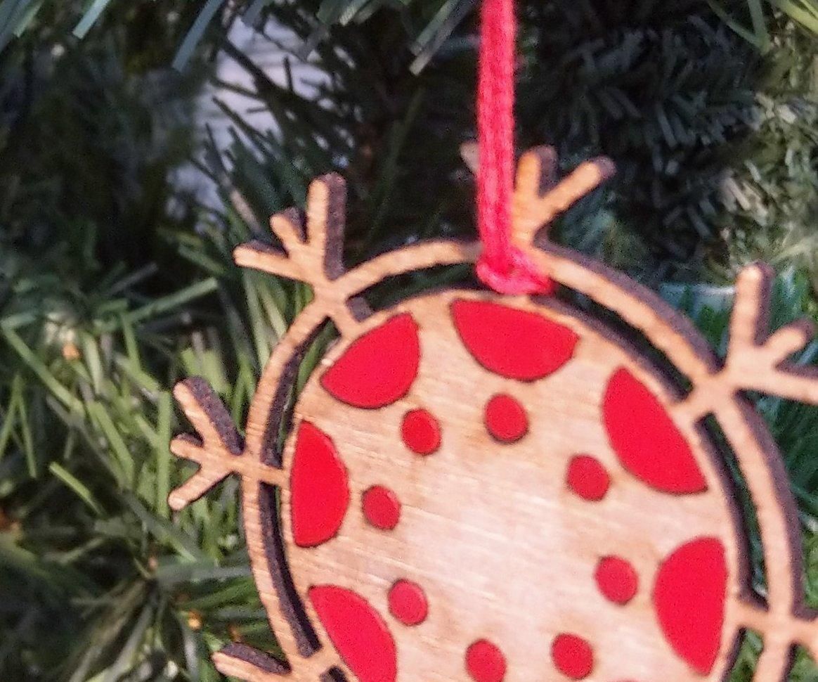 Canvas LMS Snowflake Ornament