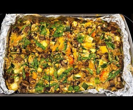 Delicious & Quick Savory Breakfast Oat Bar 