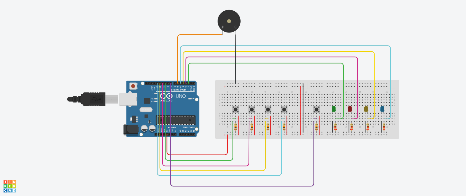 How to Build a Memory Game Circuit With Arduino : 4 Steps - Instructables