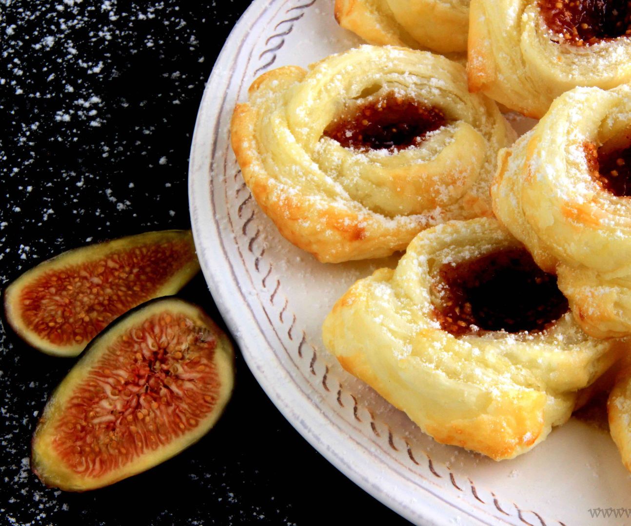 Fig Puff Pastry Roses