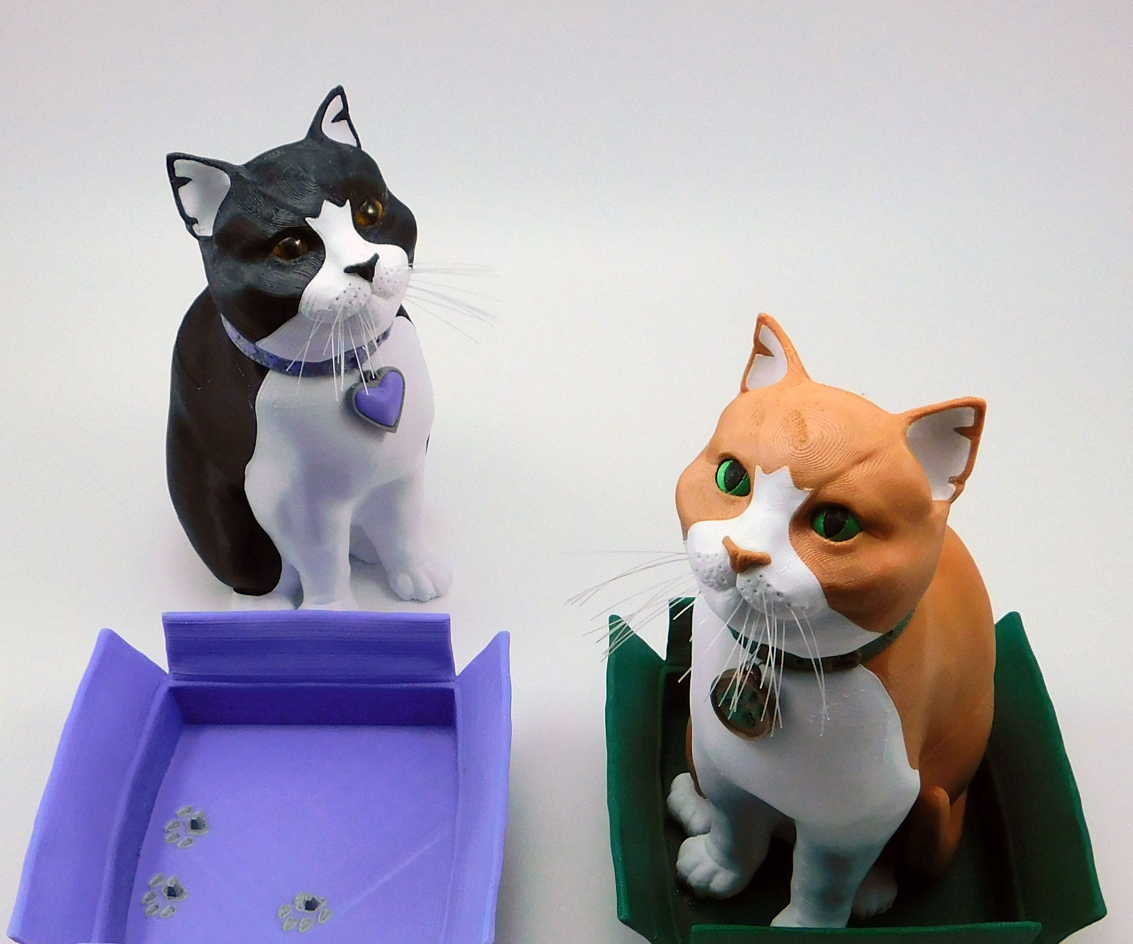 Schrodinky: British Shorthair Cat in a Box – 3D Printable, Multi Part Model Assembly Guide