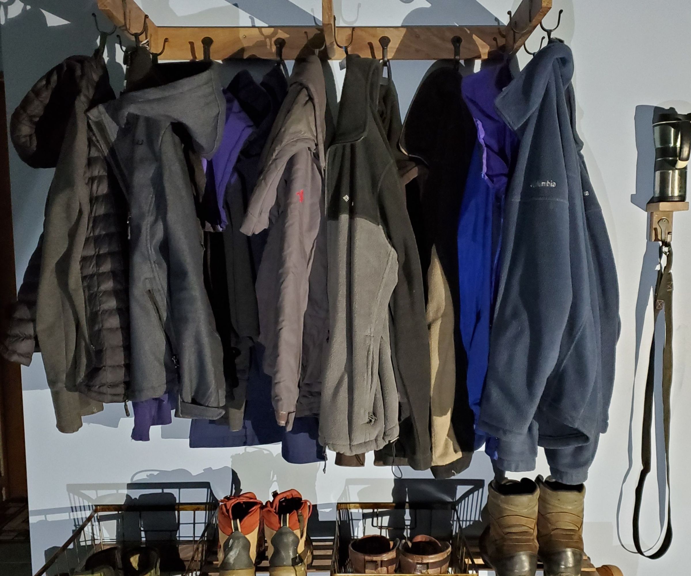 Mudroom Jacket and Boot Organizer