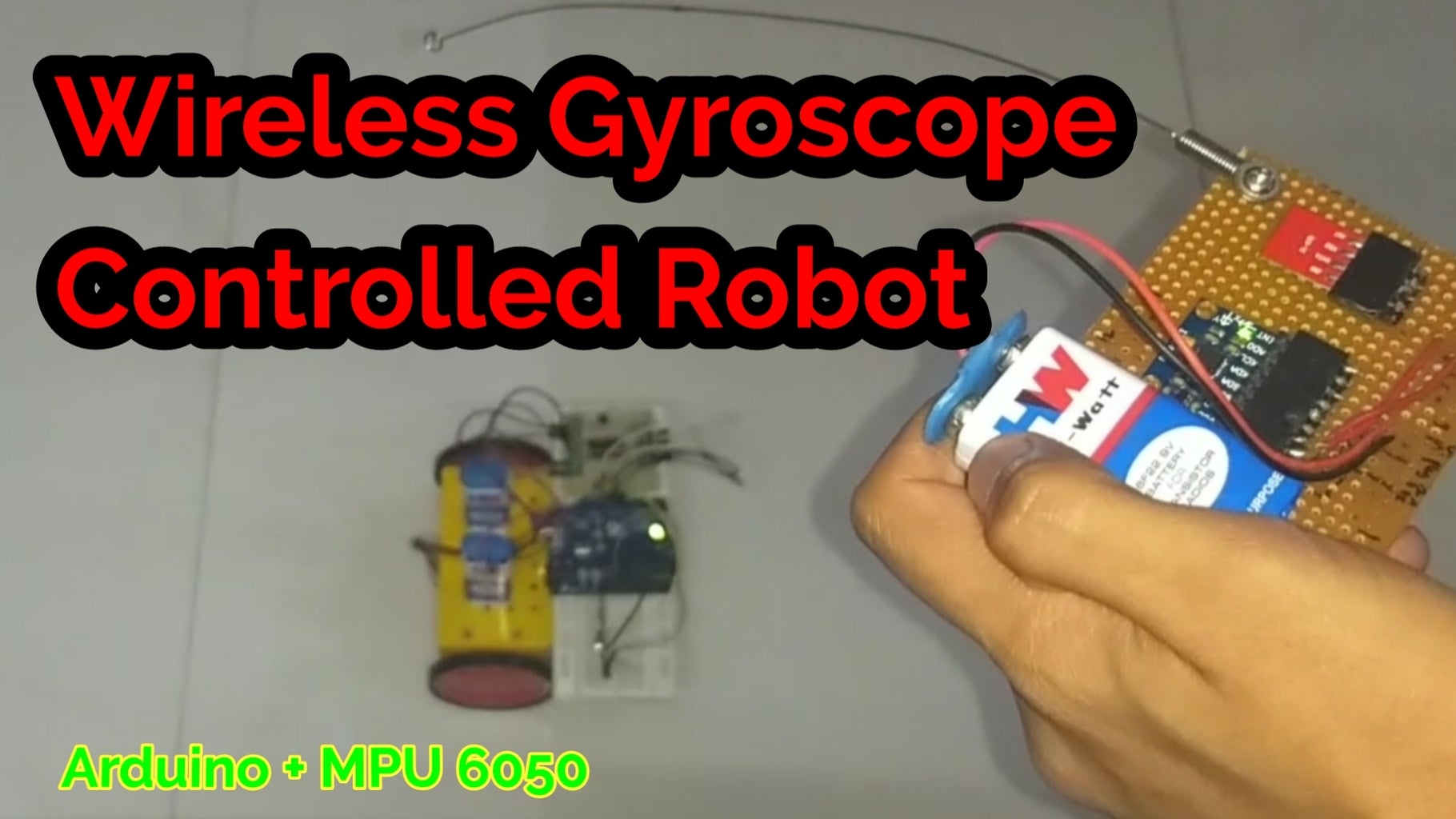 Gyroscope Controlled Robot (Wireless) : 4 Steps Circuit Diagram