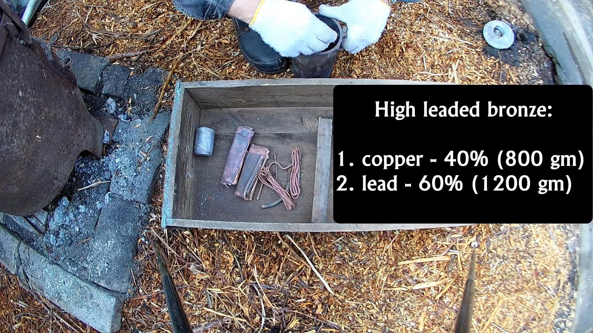 White Bronze Home Melting Techniques. High Leaded Bronze Production