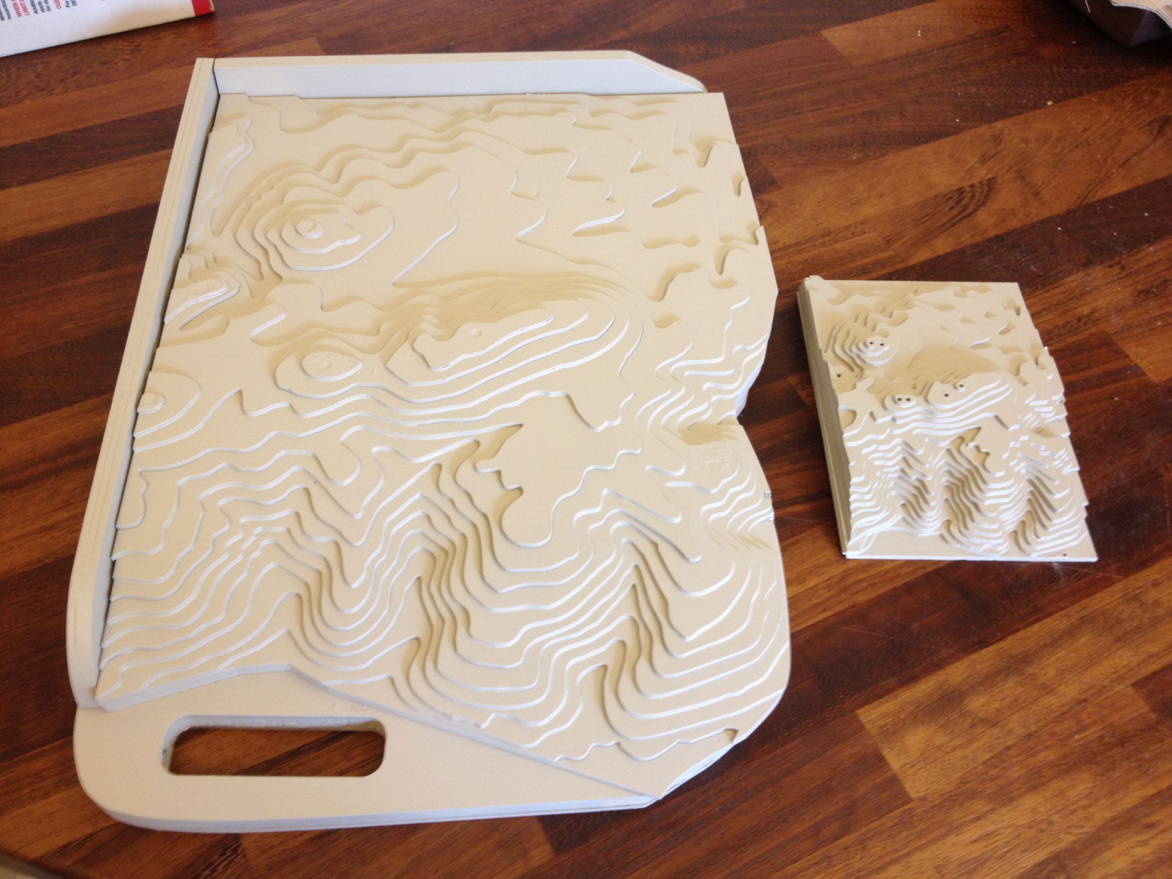 True to Scale Landscape on Laser Cutter