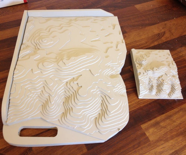 True to Scale Landscape on Laser Cutter