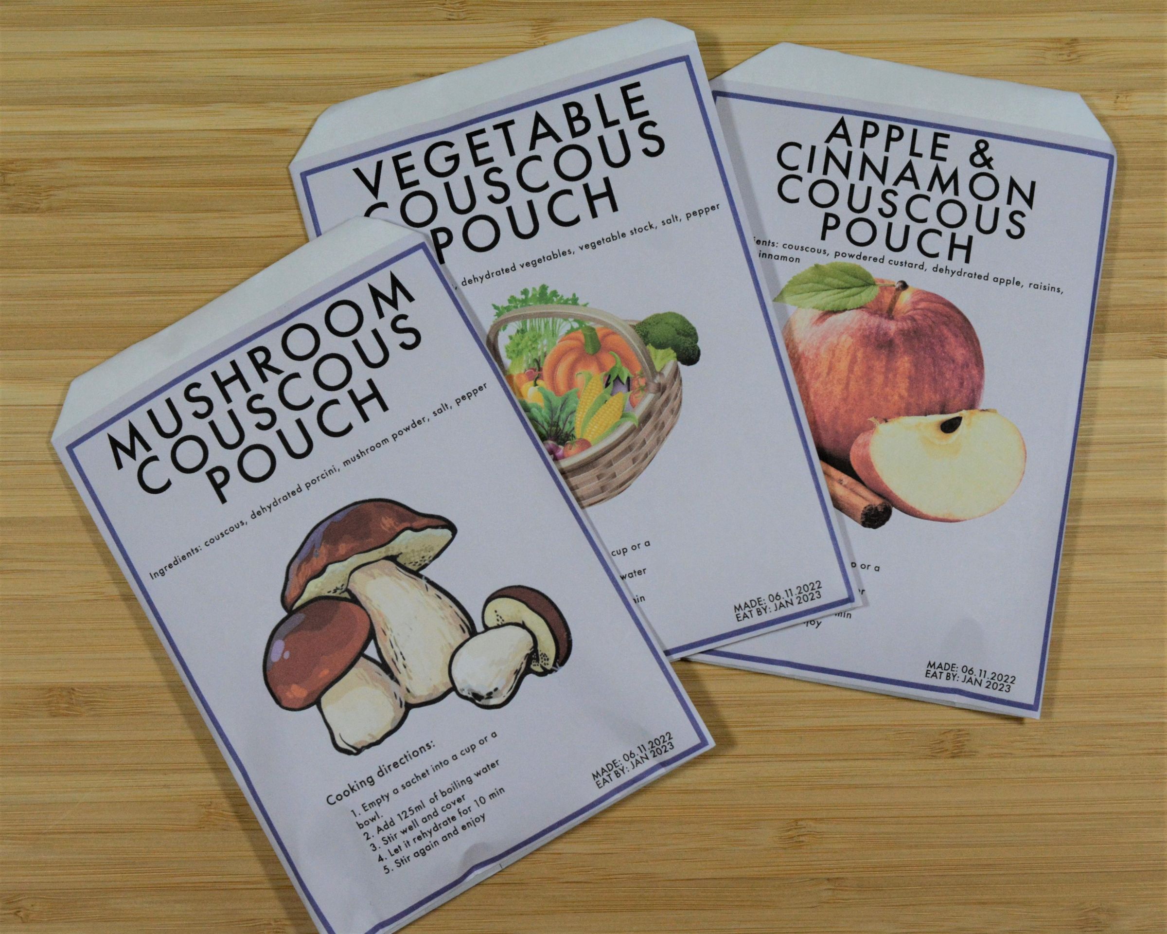 DIY Couscous Pouches Instant Food, Just Add Water 7 Steps (with