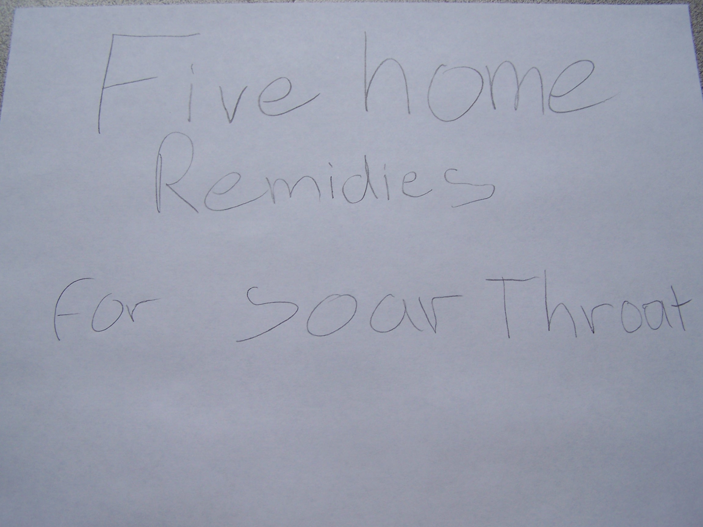 Health and Fitness Contest:5 Home Remidies for Soar Throat
