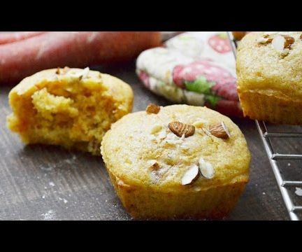 Whole Wheat Egg Less Muffins - Best Kids Tiffin Recipe - Carrot Muffins