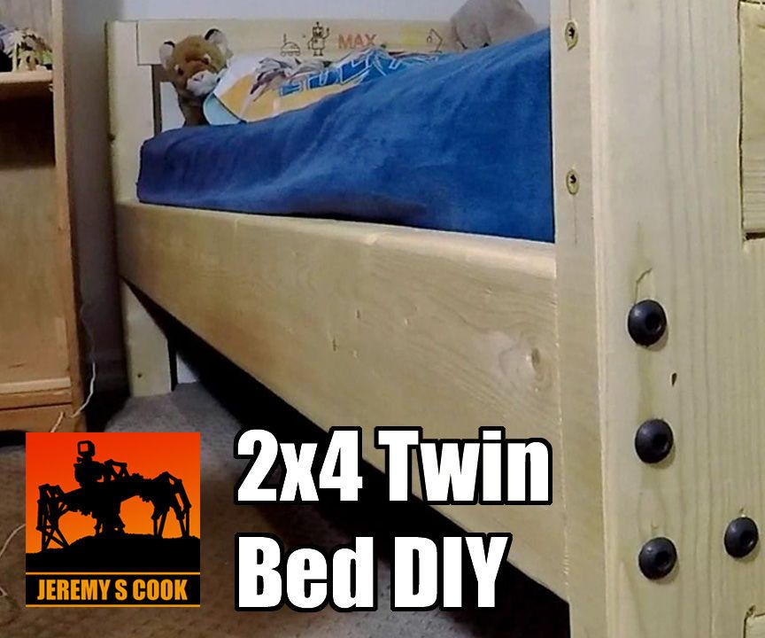 Twin Bed With Optional CNC Engraving